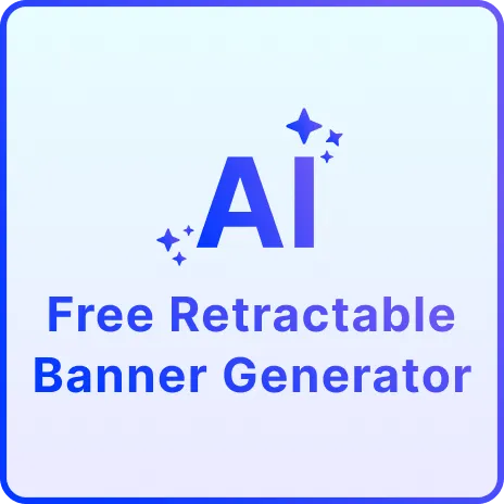 Free AI Retractable Banner Generator, Free Retractable Banner Maker Online